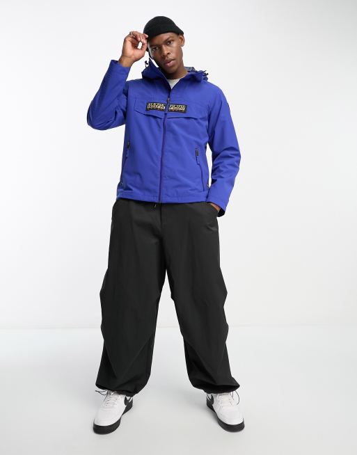 Napapijri Giacca Rainforest Anorak Uomo, Blu, Taglia XL, Impermeabile In Poliestere Riciclato