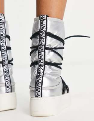 Napapijri River Boots In Silver