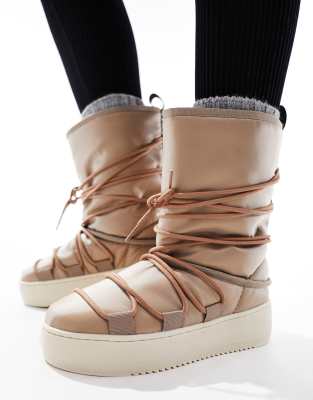 Napapijri - River - Stiefel in Beige-Neutral