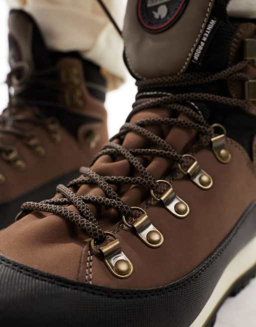 Napapijri Rock boots in brown, 2 of 4