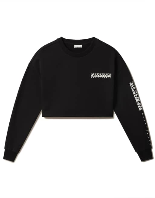 Napapijri - Roen - Cropped sweatshirt in zwart 