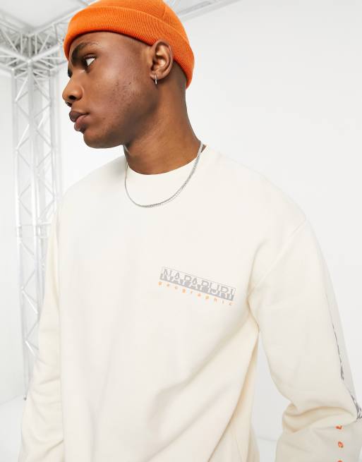 Napapijri - Roen - Felpa color crema, 3 di 4