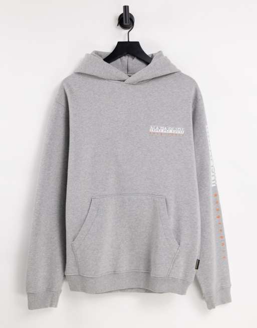 Napapijri Roen hoodie in light grey | ASOS