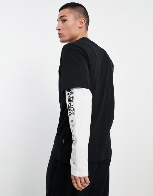 Napapijri Roen long sleeve t-shirt in black