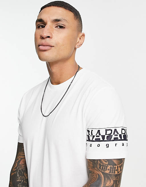 T-Shirts & Vests Napapijri Sadas t-shirt in white 