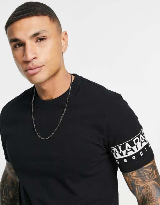 Napapijri - Sadas - T-shirt in zwart