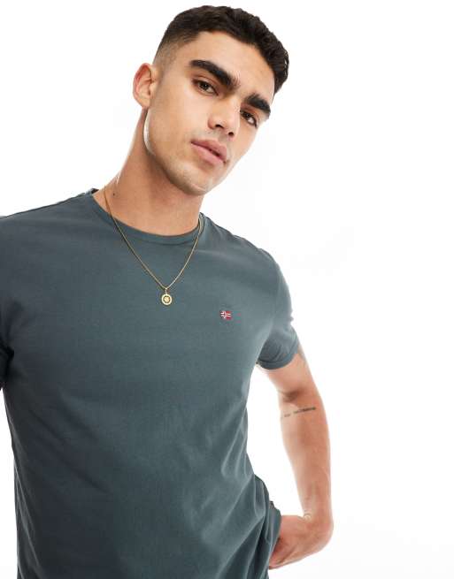 Napapijri - Salis - T-shirt met klein logo in groen