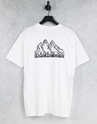 T-shirts imprimés Napapijri - Saretine - T-shirt imprimé au dos - Blanc