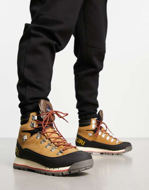 Napapijri Scarponcini da montagna in pelle nabuk beige