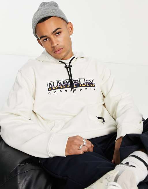 White sales napapijri hoodie