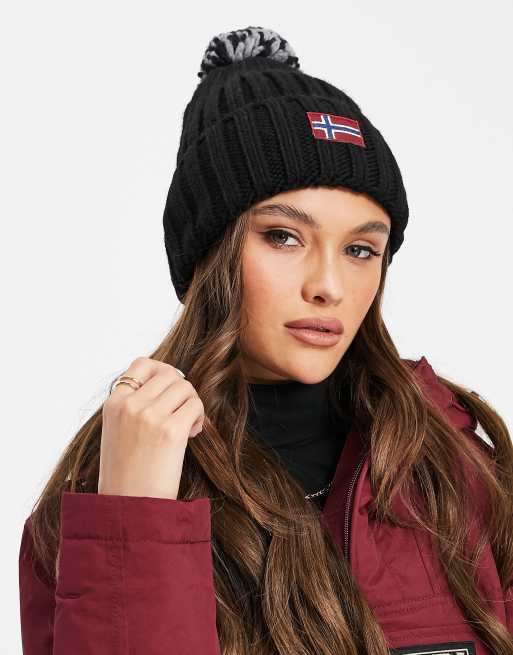 Napapijri semiury cheap bobble hat black