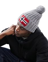 The North Face Banner reversible beanie in grey and black | ASOS