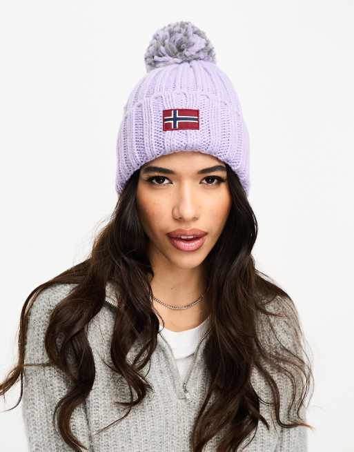 Napapijri bobble hat store sale