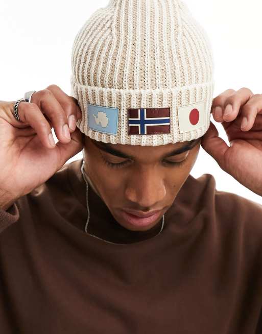 Napapijri - Sham - Bonnet avec écussons à logo - Blanc, 2 de 4