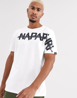 t shirt napapijri bianca