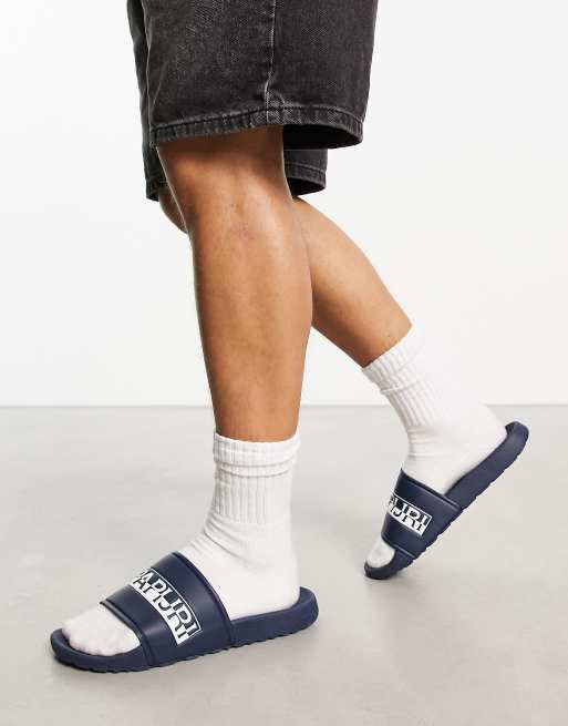 Napapijri Stream sliders in navy