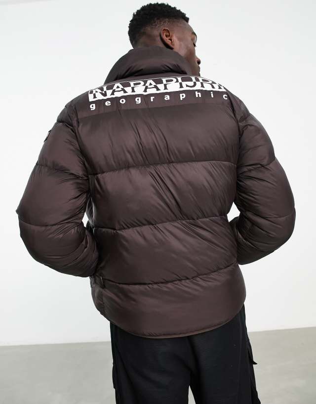 Napapijri - suomi puffer jacket in brown