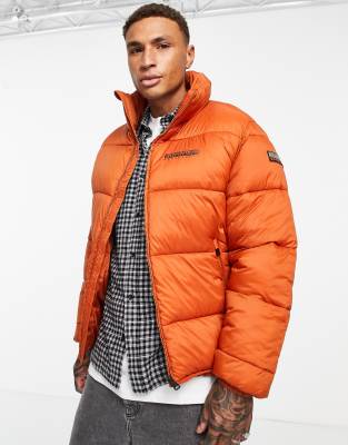 Napapijri Suomi puffer jacket in burnt orange