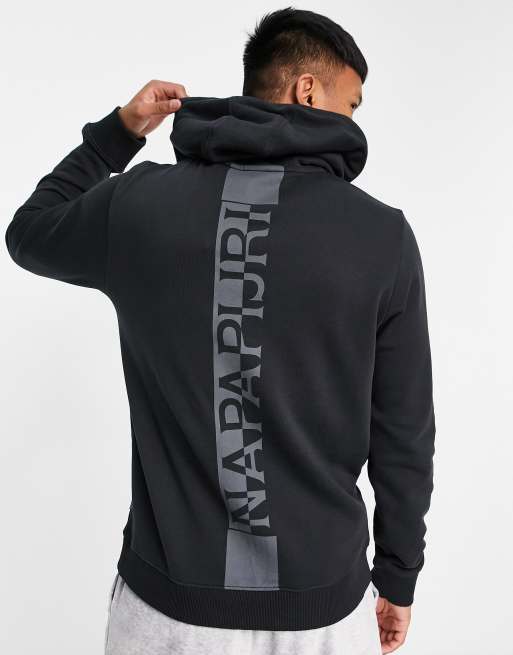 Black best sale napapijri hoodie