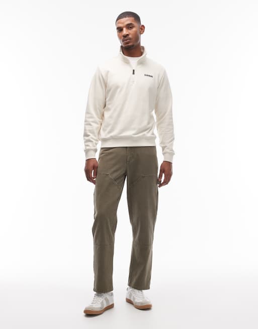 Napapijri - Sweat à col zippé - Blanc cassé, 2 de 5