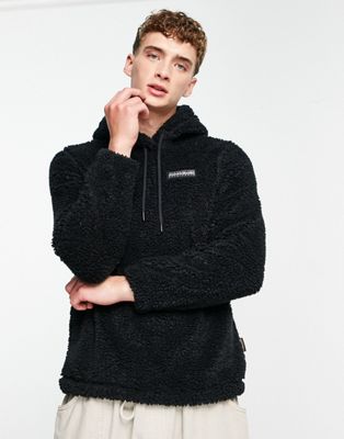 Napapijri t-morgex fleece hoodie in black