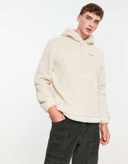 Napapijri T-Morgex fleece hoodie in off white