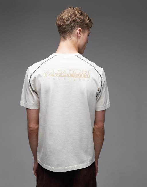 Napapijri - T-shirt à logo drapeau - Blanc, 3 de 5