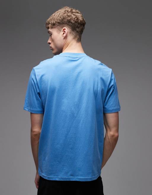 Napapijri - T-shirt blu con logo piccolo, 3 di 5