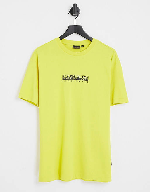 Napapijri - T-shirt gialla squadrata 