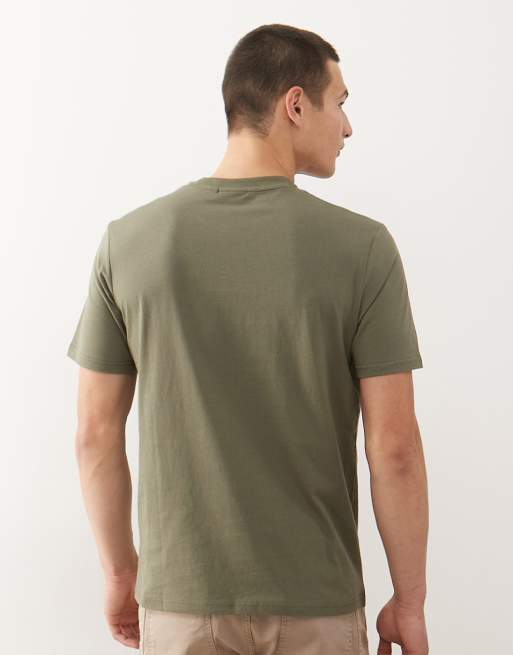 Napapijri – T-Shirt in Khaki mit kleinem Logo, 3 von 5