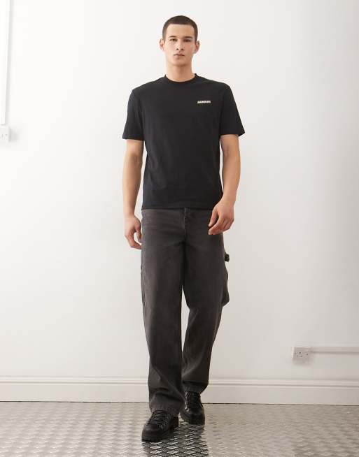 Napapijri – T-Shirt in Schwarz mit kleinem Logo, 2 von 5
