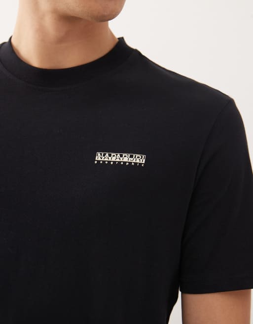 Napapijri – T-Shirt in Schwarz mit kleinem Logo, 5 von 5