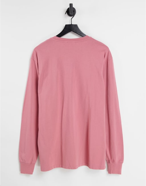 Napapijri - T-shirt manches longues à logo encadré - Rose, 2 de 4