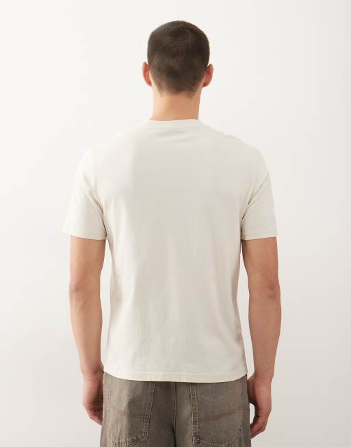 Napapijri - T-shirt met klein logo in gebroken wit, 3 van 5
