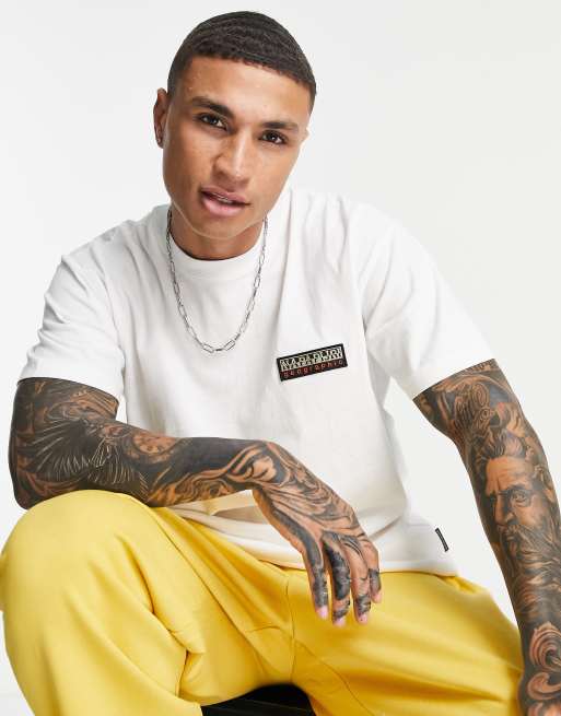 Napapijri - T-shirt met patch in wit