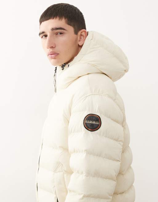 Napapijri Terez puffer jacket in beige, 3 of 5