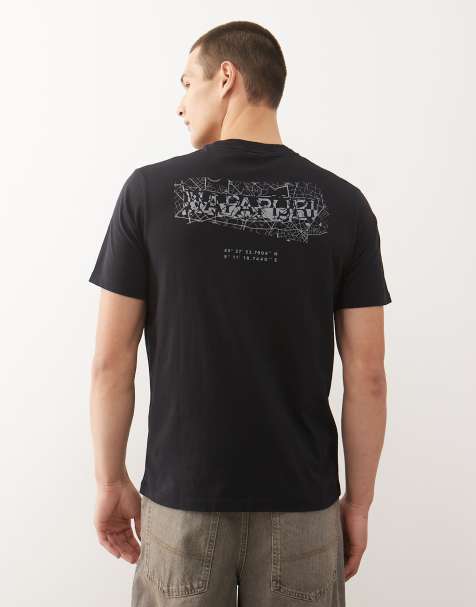 Napapijri Turrach backprint t-shirt in black - view 1