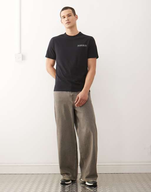 Napapijri – Turrach – Svart t-shirt med tryck baktill, 2 av 5