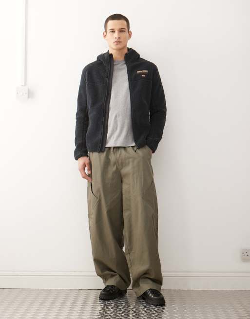 Napapijri - Tynik - Fleece jack met capuchon in zwart, 2 van 5