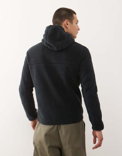 Napapijri - Tynik - Fleece jack met capuchon in zwart, 3 van 5