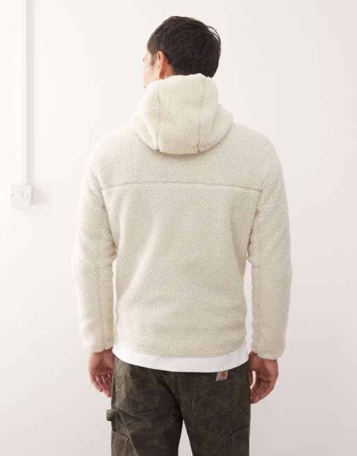 Napapijri - Tynik - Fleecejack met capuchon in beige, 4 van 5