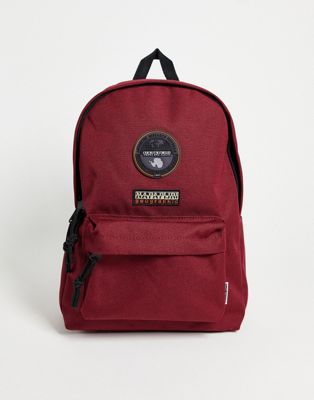Napapijri Voyage mini backpack in burgundy