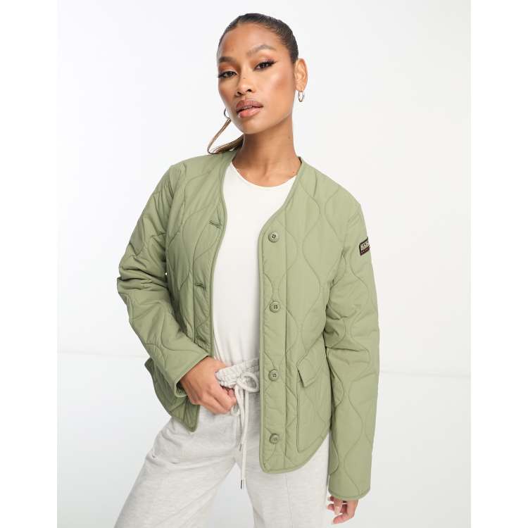 HUGO - Cropped satin bomber jacket with ruched sleeves