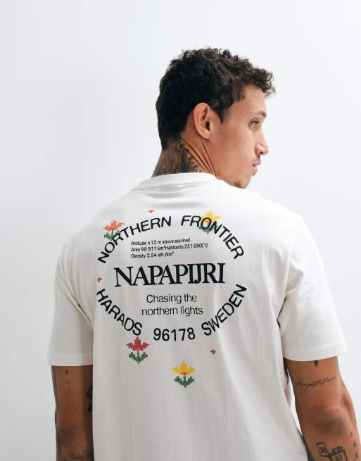 Napapijri - Whol - T-shirt avec imprimé au dos - Blanc, 2 de 5