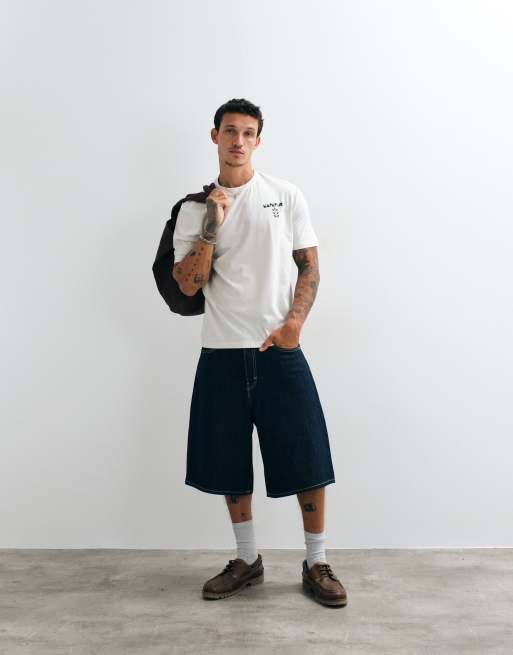 Napapijri Whol t-shirt med ryggtryck i off white, 2 av 5
