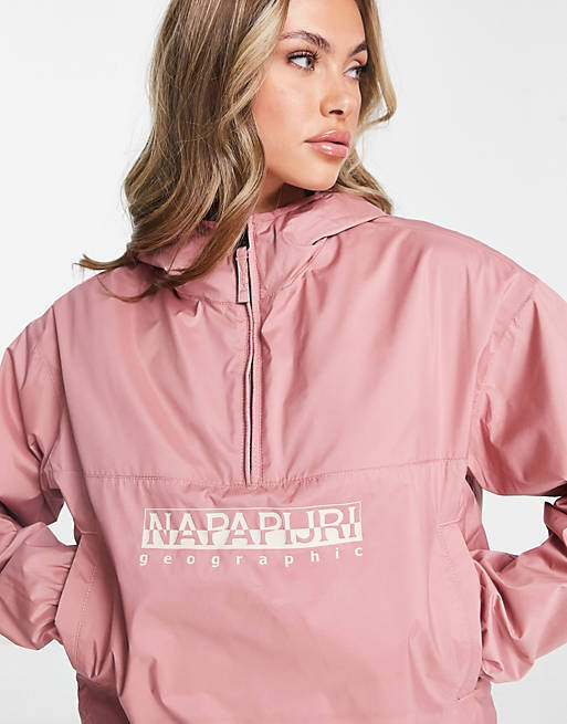 passie lied Rode datum Napapijri windbreaker jacket in pink | ASOS