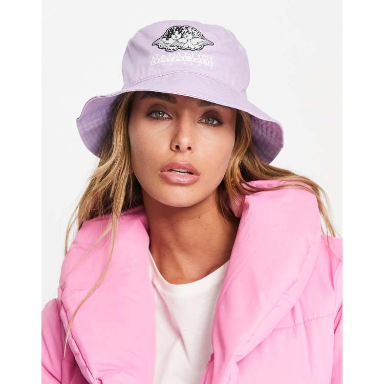 Napapijri x Fiorucci bucket hat in pink | ASOS