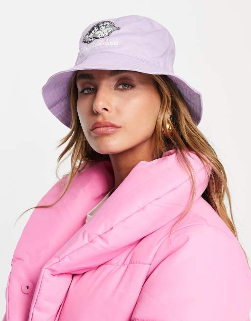 Napapijri x Fiorucci bucket hat in pink , 3 of 4