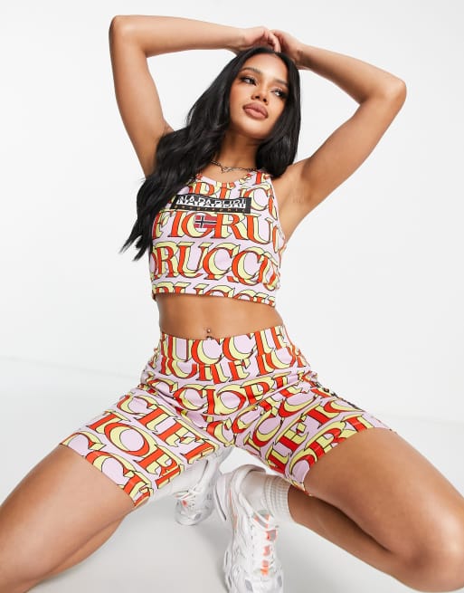 Napapijri x Fiorucci - Crop top in roze 