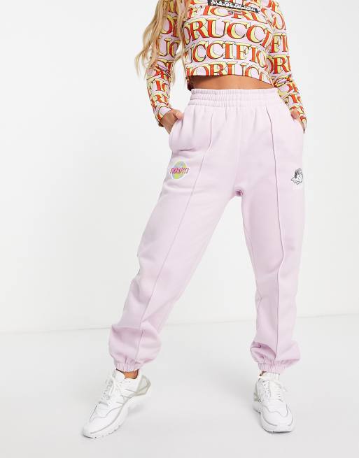 Napapijri x Fiorucci - Lyserøde joggingbukser 